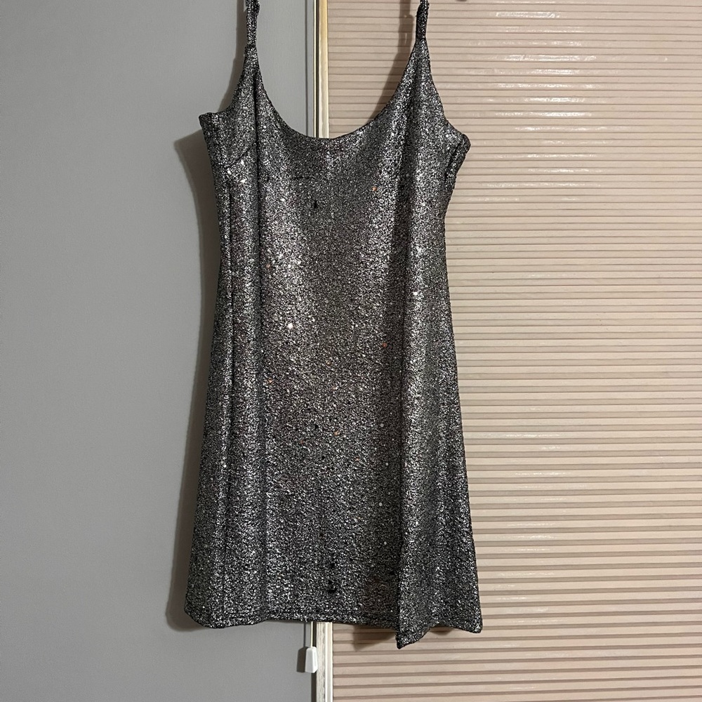 Lulus shiny and sequin mini dress